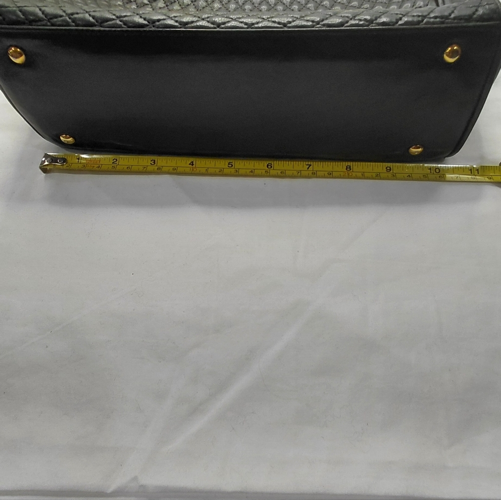 Bally Quilted Black Lambskin Shoulder Bag Vintage VGVC! - Picture 16 of 16